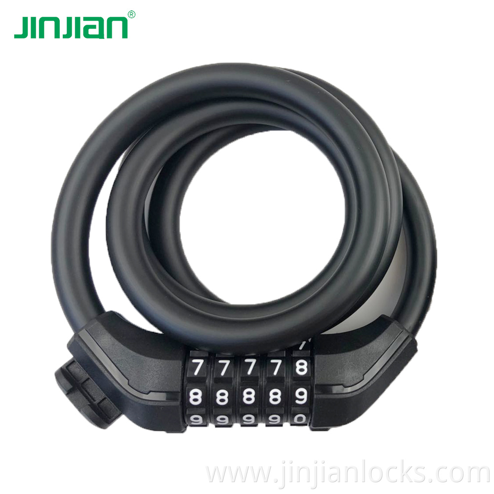 Factory supply OEM ODM accept 4 digits bike helment lock kids bike lock